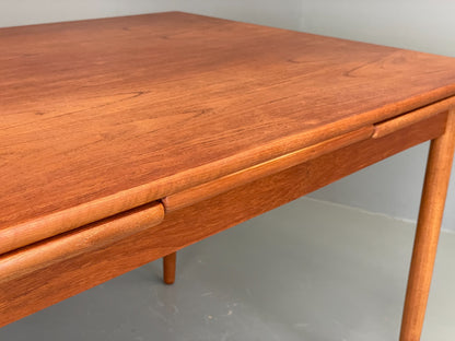 Vintage Extending Dining Table Rectangular Teak Danish 1960s Retro EB12202