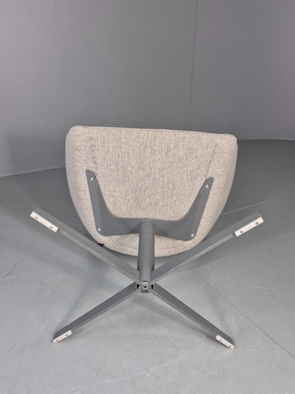 Vintage Swivel Tub Chair Hitch Mylius Modern Design Retro Cream  EB12843