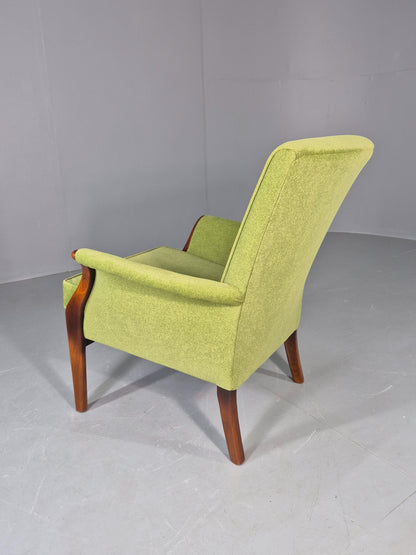 Vintage Parker Knoll PK749 Chair Recent Green Wool Makeover 1960s Retro EB12989