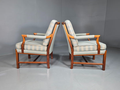 2 Vintage Arm Chairs Swedish Mid Century 1970s Broderna Andersson Retro EB07452