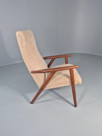 Vintage Teak Arm Chair Danish Design 1960s Retro Mid Century EB12490