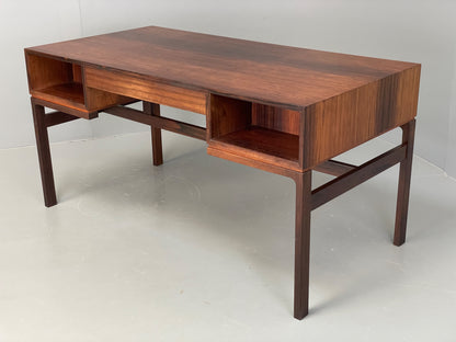 Vintage 1960s Rosewood Desk Arne Wahl Iverson Mid Century Danish Drawer EB12284