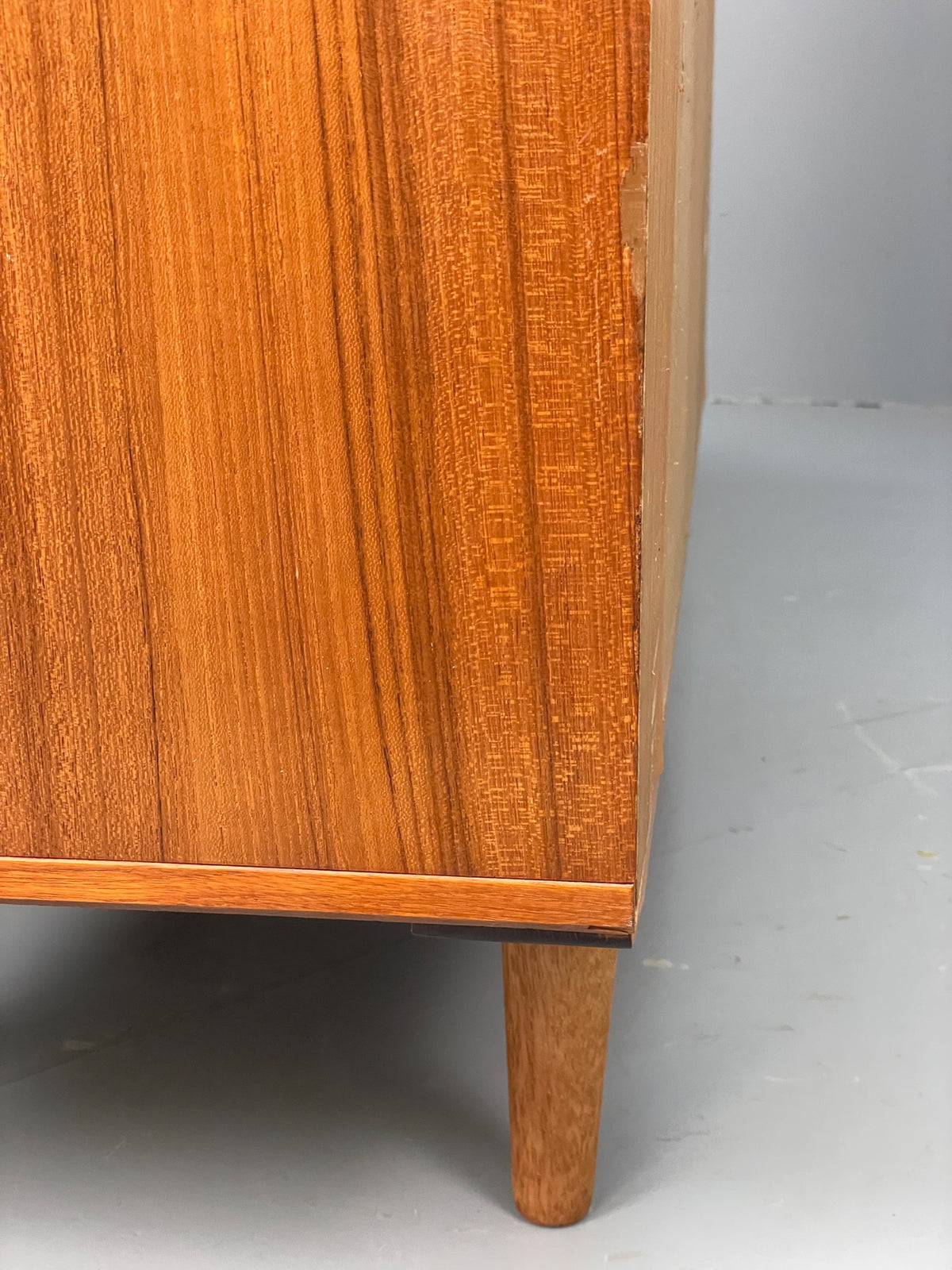 Vintage Teak Cabinet Danish 1970s Retro Mid Century Shelving Cupboard EB12965