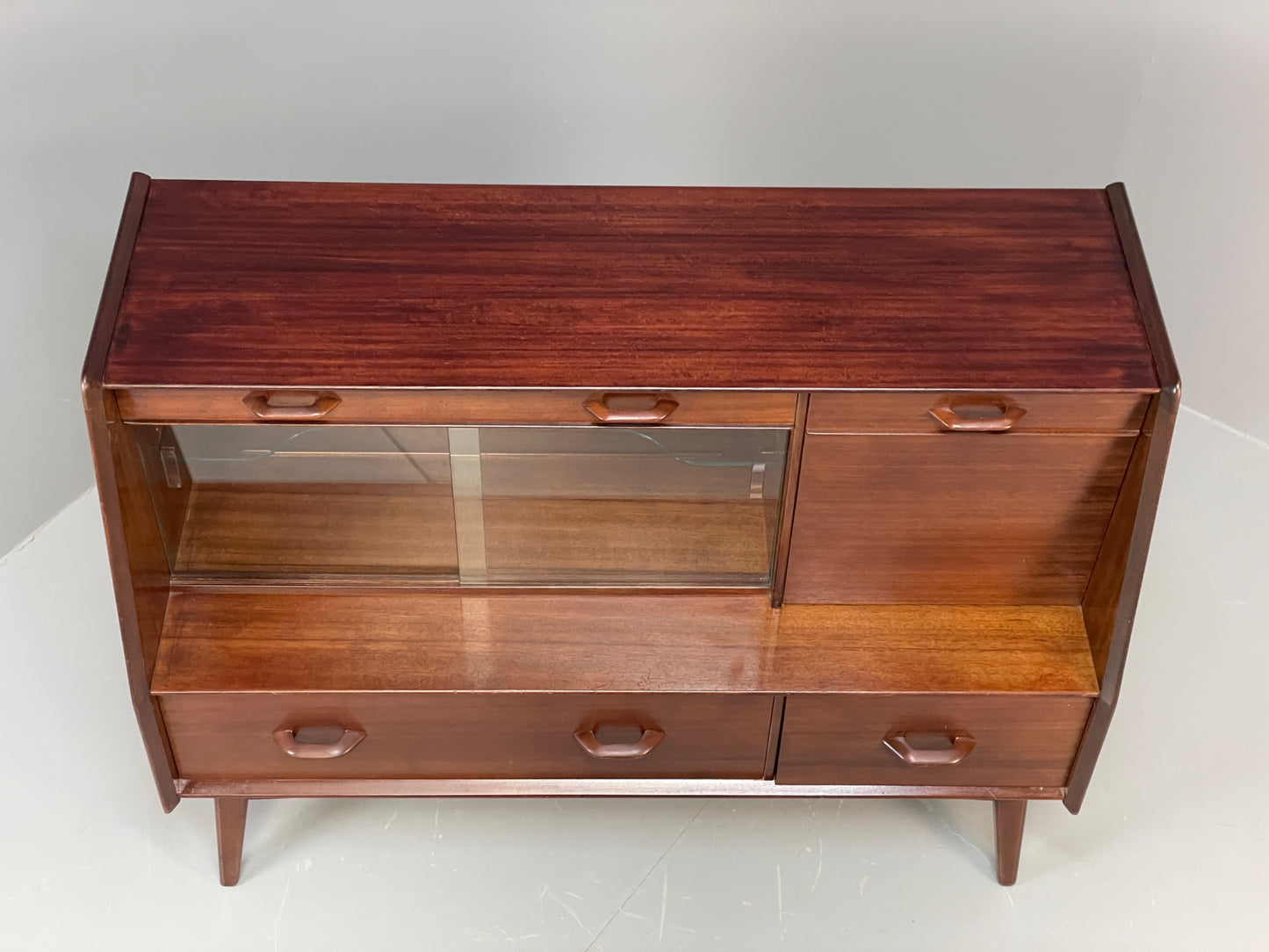 Vintage G Plan Highboard Sideboard Retro 1960s Walnut Shelving Drawers EB11865