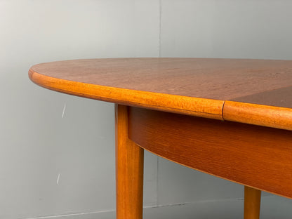 Vintage Teak Dining Table Oval Extending Mid Century Retro 1960s EB13156