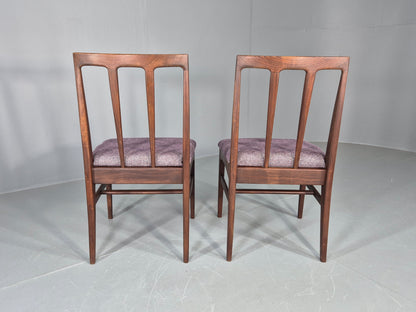 2 Vintage Teak Dining Chairs A Younger J Herbert Design 1970s New Seats EB11768