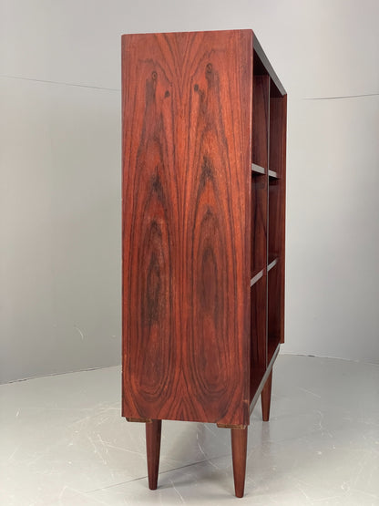 Vintage 1960s Danish Bookcase By Brouer Darkwood Mid Century Shelving EB12064
