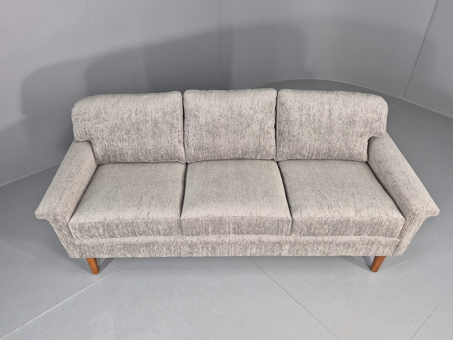Vintage 3 Seater Mid Century Sofa Danish Design New Upholstery 1960s EB11127