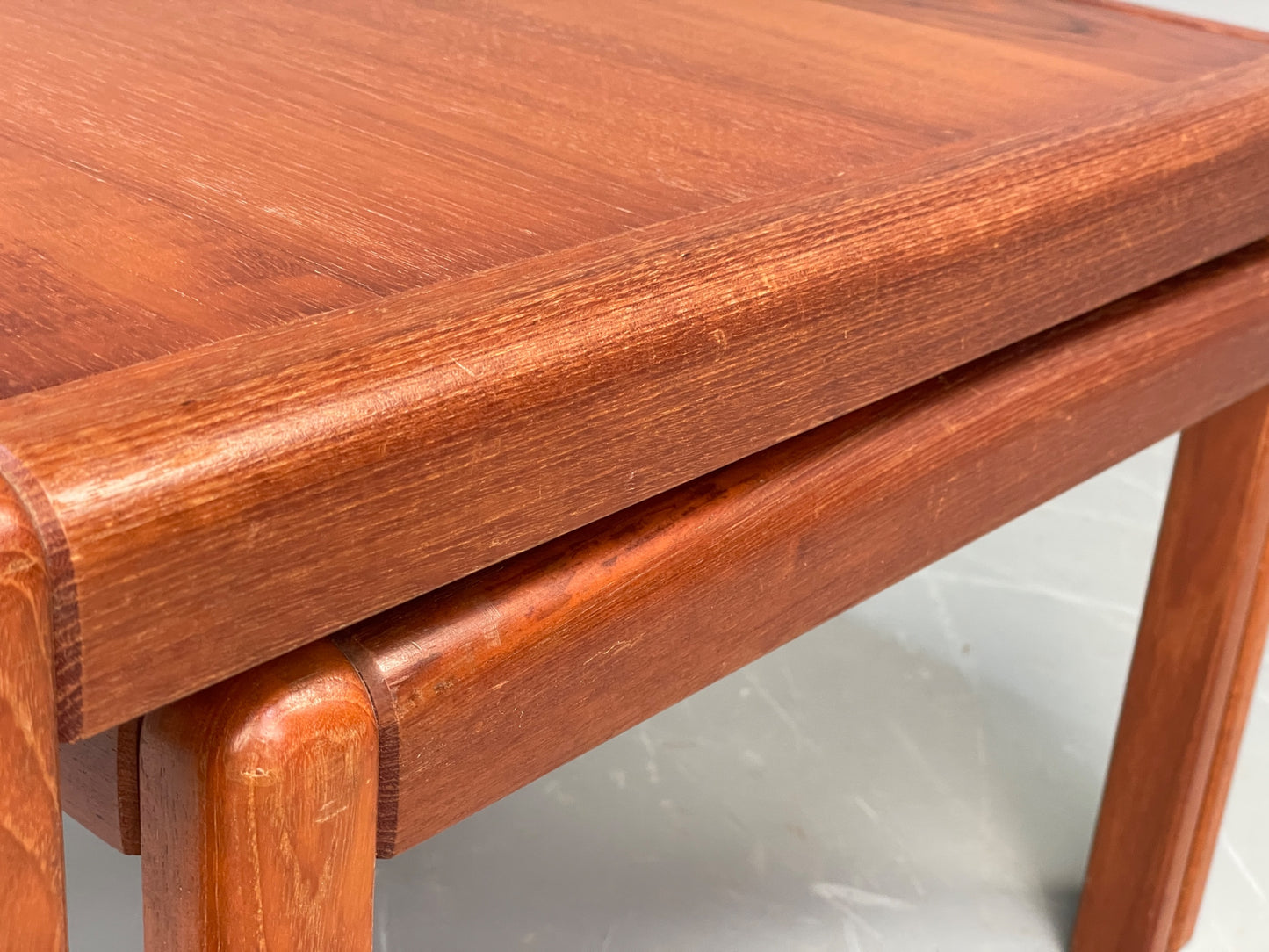 Vintage Teak Nesting Tables Retro 1970s Danish Design Side Table EB12217