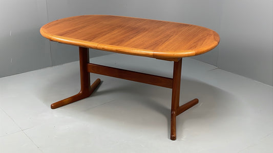 Vintage Teak Dining Table Extending Danish Mid Century Retro 1970s EB13122