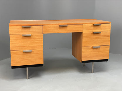 Vintage Desk Stag Fineline Birch Ply Aluminium Retro Mid Century EB13104