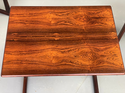 Vintage Danish Nesting Tables By Kai Kristiansen Mid Century 1960s EB12353