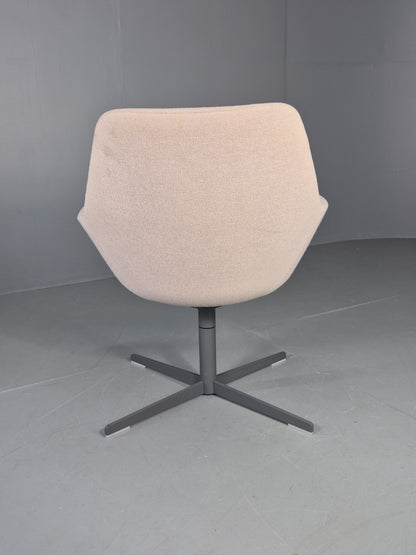 Vintage Swivel Tub Chair Hitch Mylius Modern Design Retro Cream EB12853