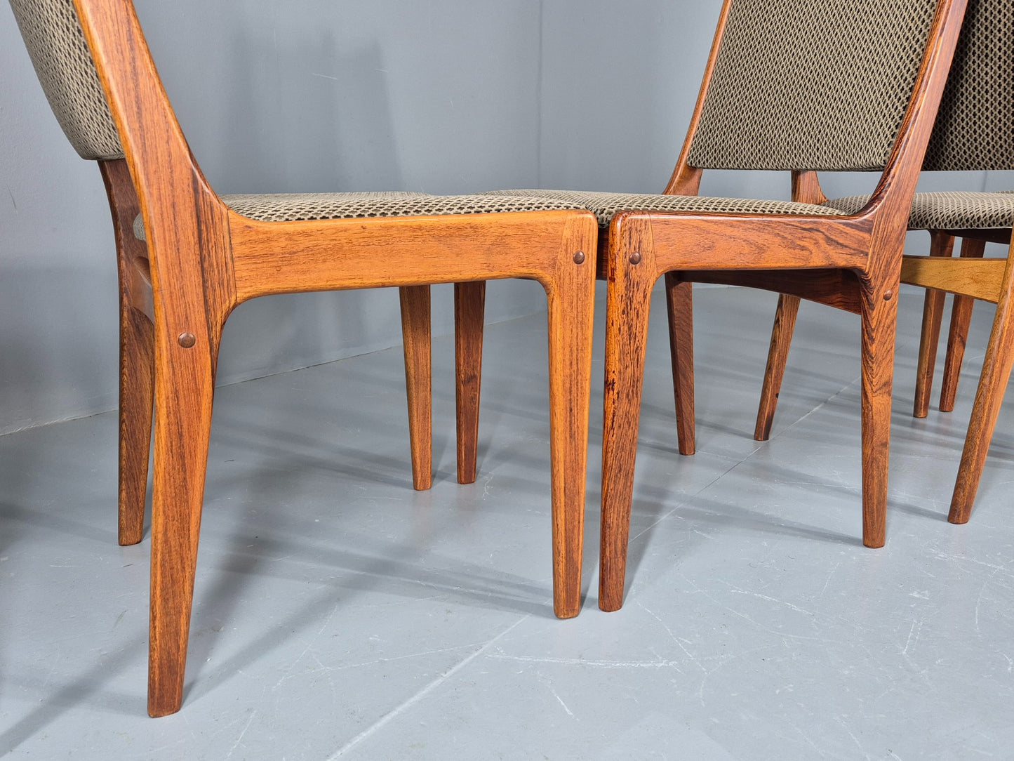 6 Vintage Uldum Danish Dining Chairs 1970s Retro Mid Century Rosewood EB11942