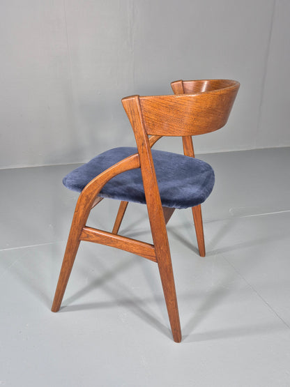 Vintage Teak Dining Chair Mid Century Design Dyrlund New Upholstery  EB12481