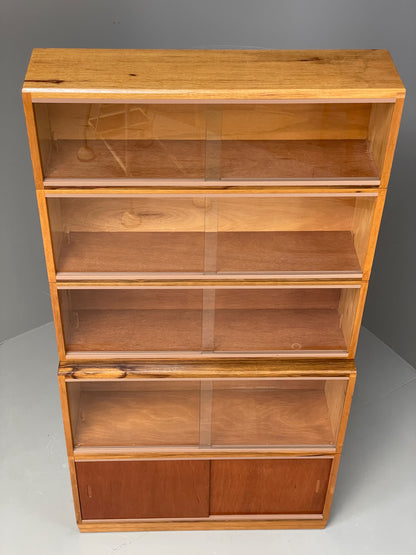 Vintage Simplex Cabinet Bookcase Stacking Modular Retro Mid Century EB13147