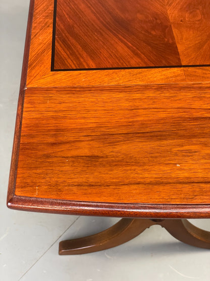 Vintage Walnut Coffee Table Danish 1960s Drop Leaf Retro EB12329
