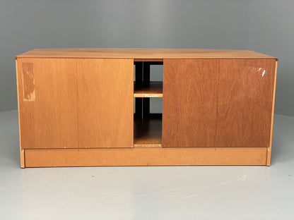 Vintage Teak Media Unit By Nathan Retro Squares HiFi TV Cabinet EB12938