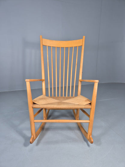 Vintage Wegner Rocking Chair J16 Model for Fredericia c1944 MCM Retro EB12231