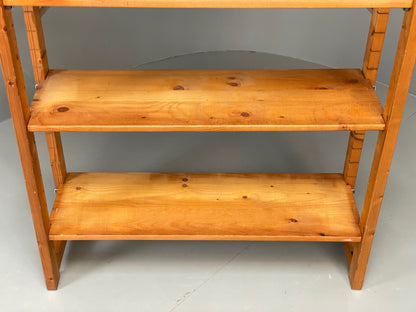 Vintage Pine Shelving Unit Adjustable Modular Open Retro Bruynzeel Solid EB13162