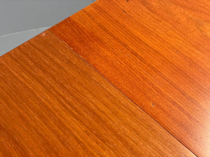 Vintage Teak Dining Table Extending 6 seater Oval 1980s EB12292