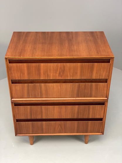 Vintage Chest Of Drawers By Meredew Walnut 1960s Mid Century Retro EB13167