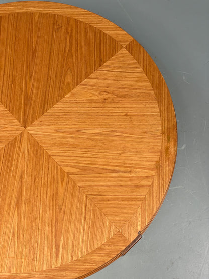 Vintage Circular Coffee Table By Stonehill 1960s Retro Teak Quartered EB12200