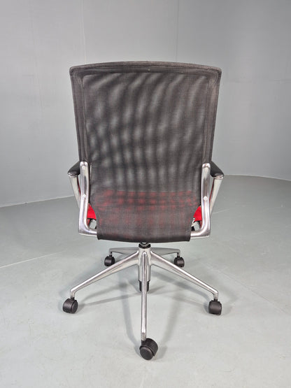Vintage Vitra Media Office Chair Red and Black EB12244