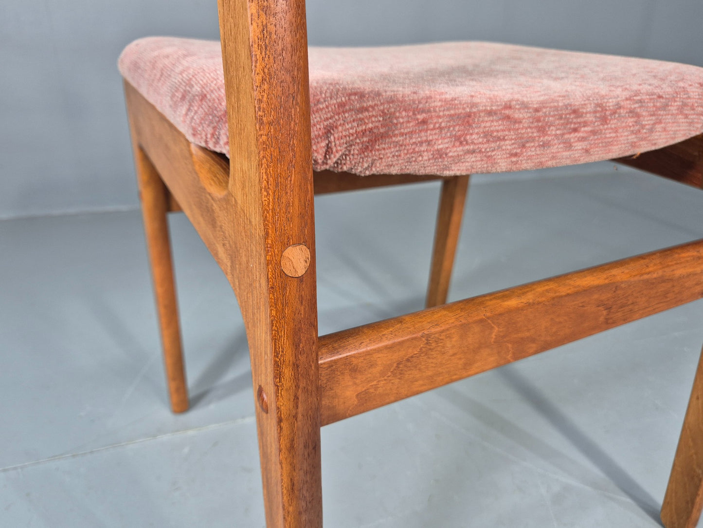 6 Vintage Teak Dining Chairs 1970s Retro D Scan Brand New Upholstery EB12160