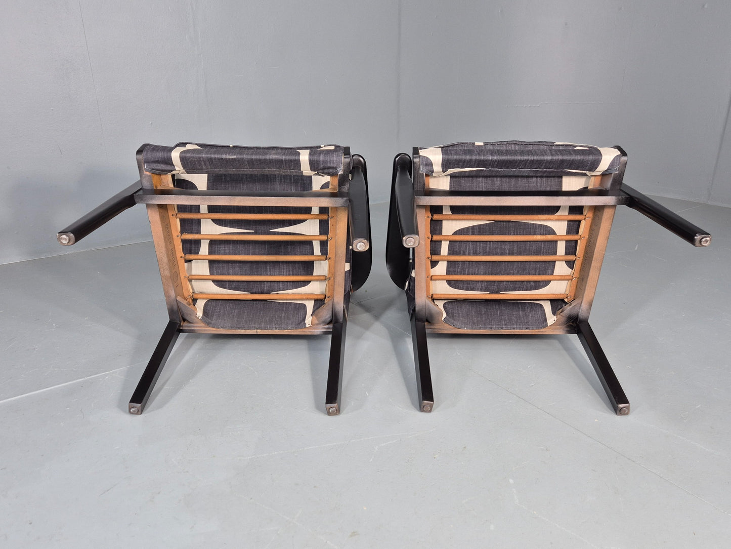 2 Vintage 1960s Lounge Chairs Parker Knoll New Upholstery EB11847