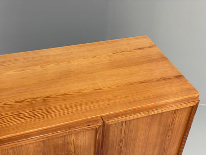 Vintage Danish Pine Cabinet By Viborg Møbler 1970s Drawers Shelving EB10846