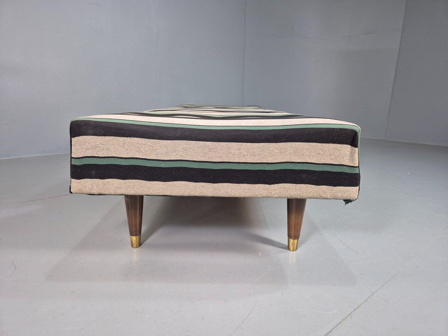 Vintage Danish Mid Century Day Bed Original Wool Upholstery 1950s Retro  EB07219