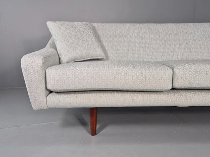 Vintage Mid Century 3 Seat Sofa New Upholstery Teak Legs 1960s EB12169