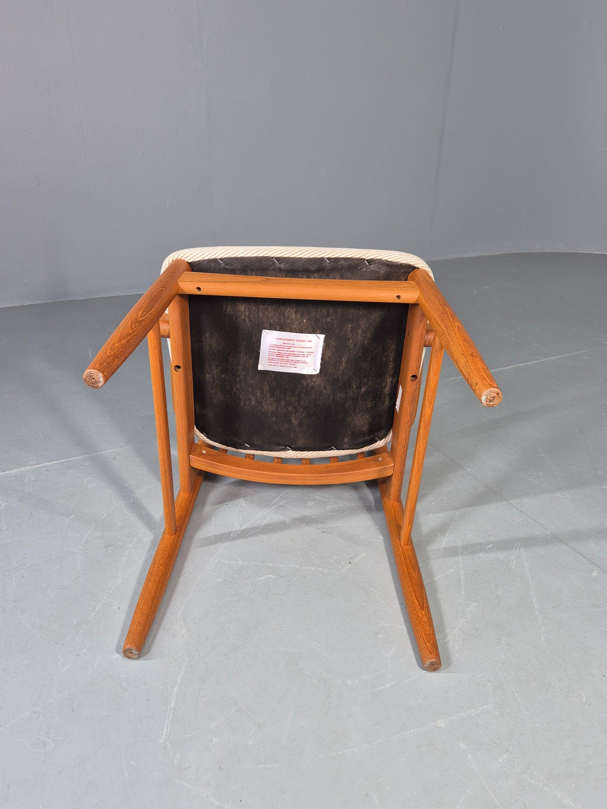 Vintage Benny Linden Carver Chair Teak Frame 1970s Retro MCM Original EB13060