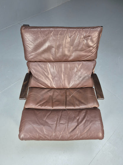 Vintage Mid Century Bentwood Danish Lounge Chair Farstup Retro 1970s EB09913