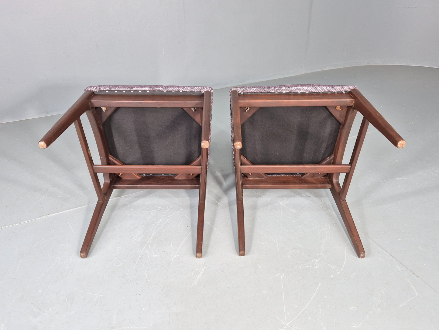 2 Vintage Teak Dining Chairs A Younger J Herbert Design 1970s New Seats EB11768
