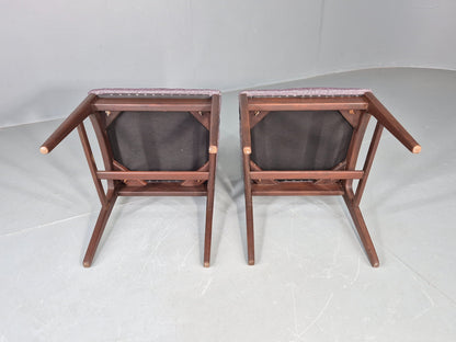 2 Vintage Teak Dining Chairs A Younger J Herbert Design 1970s New Seats EB11768