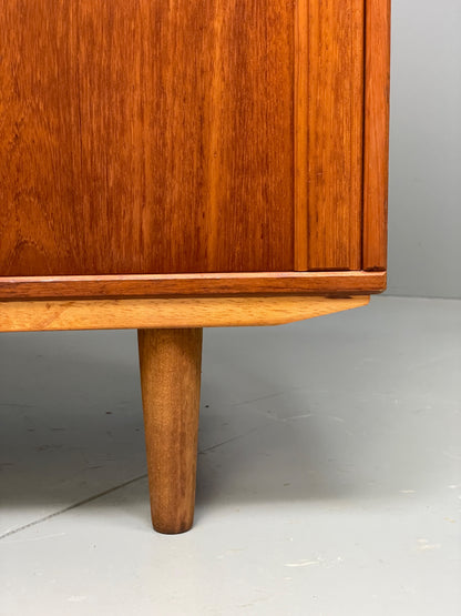 Vintage Teak Cabinet Danish 1970s Retro Mid Century Shelving Cupboard EB12964