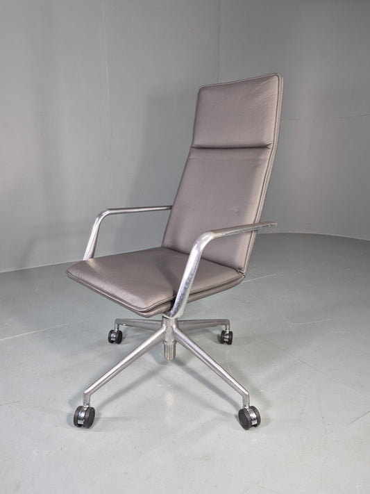 Modern Design Brunner Finasoft Conference Chair Grey Leather EB12996