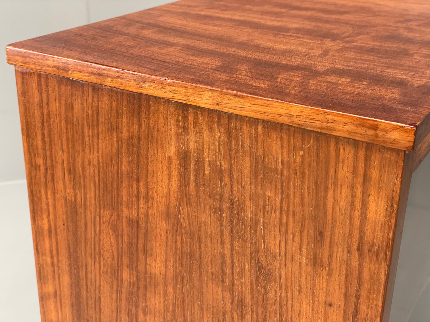 Vintage 1960s Glazed Bookcase Walnut Mid Century Retro Adjustable EB12220
