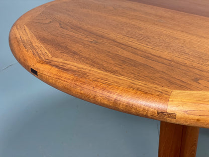 Vintage Teak Dining Table Dyrlund Extending Danish Mid Century 1970s EB12979