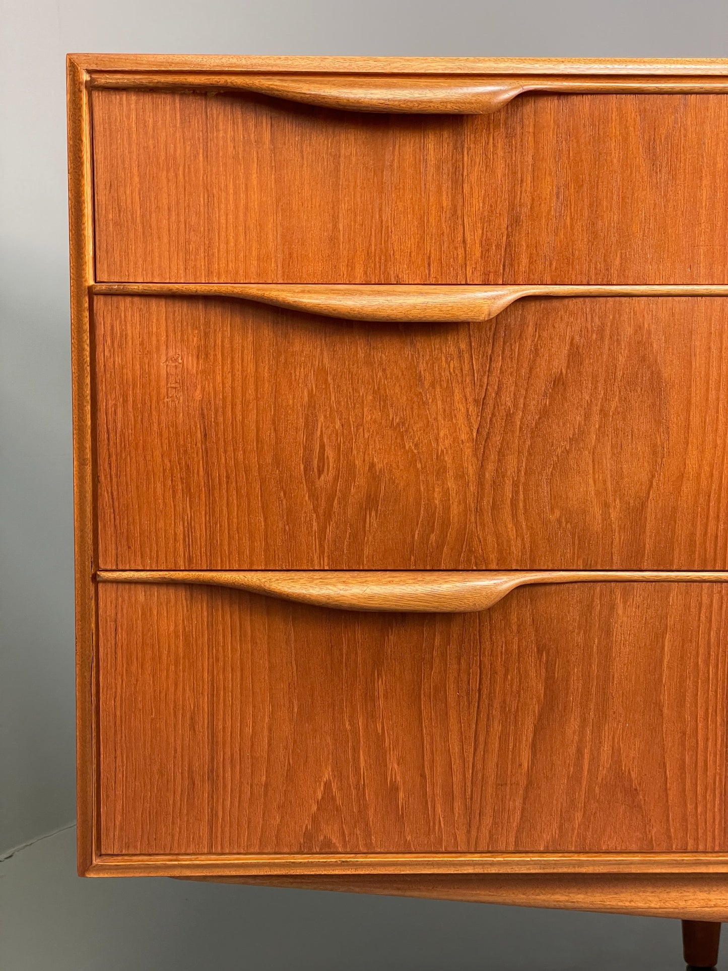 Vintage McIntosh Teak Sideboard 1960s Mid Century Drawers Shelves EB11686