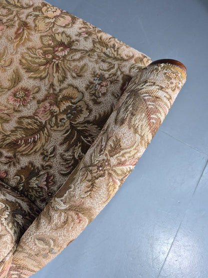 Vintage Parker Knoll Retro 1960s Armchair Floral Upholstery Beech Frame EB12167
