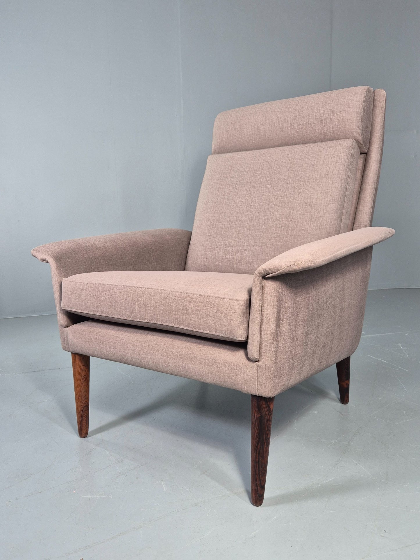 Vintage Lounge Chair Folke Ohlssen Fritz Hansen Denmark New Upholstery  EB12787
