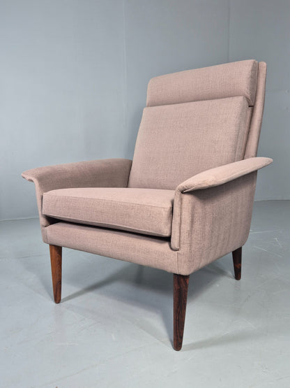 Vintage Lounge Chair Folke Ohlssen Fritz Hansen Denmark New Upholstery  EB12787