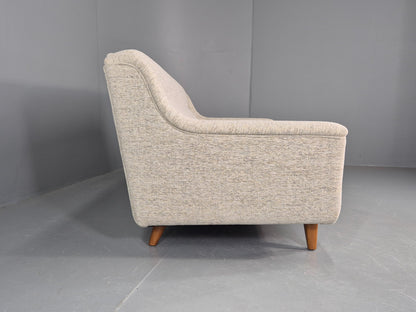 Vintage 3 Seater Midcentury Sofa 1960s Danish New Upholstery Retro EB12262