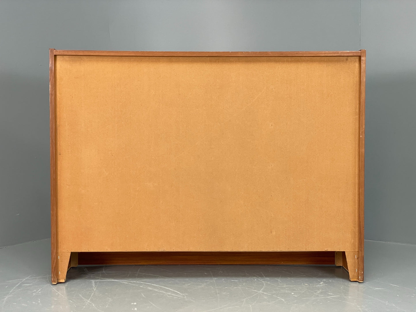 Vintage 1960s Glazed Bookcase Teak Mid Century Modern Shelving Cabinet EB12214