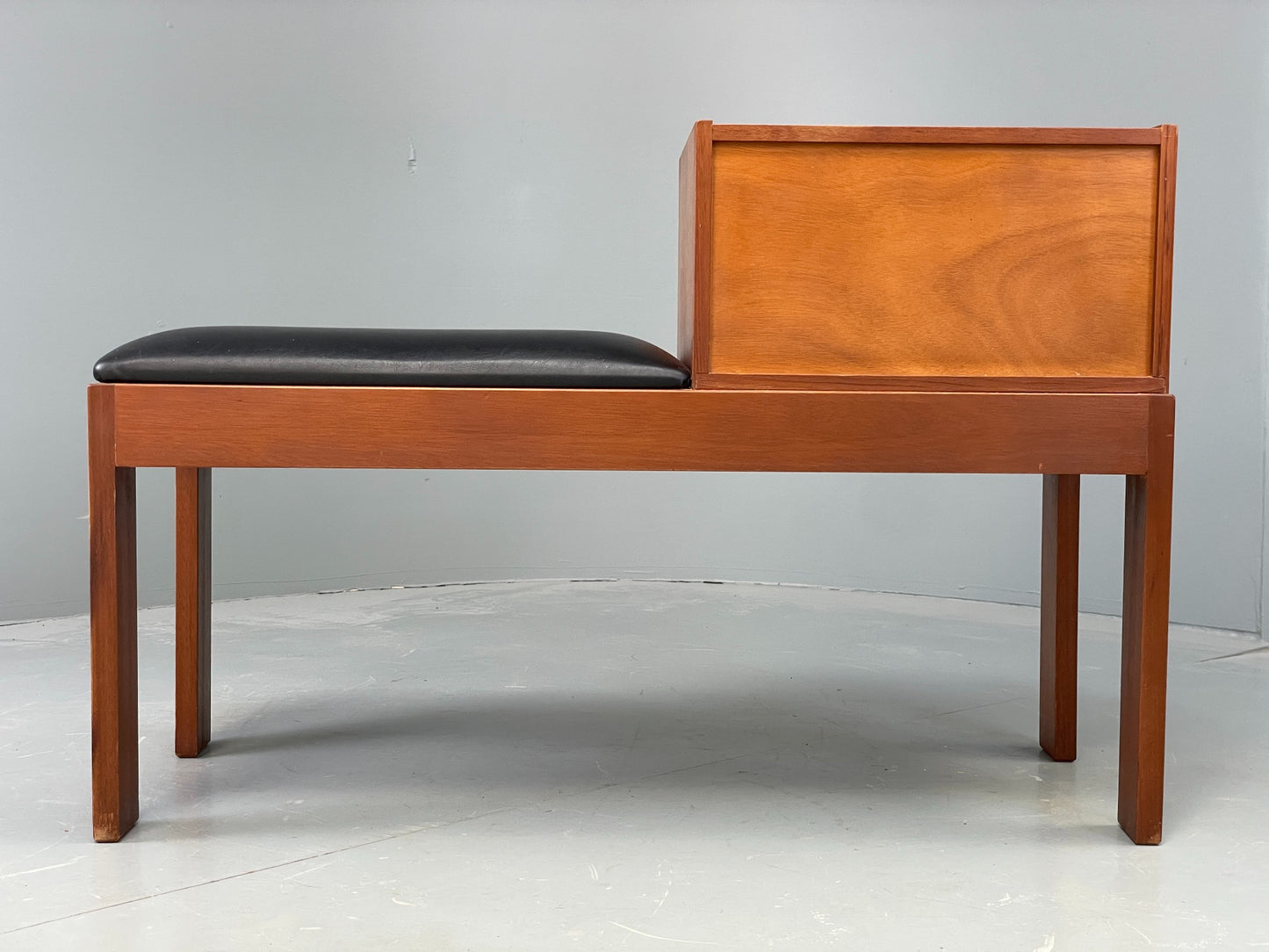 Vintage Teak Telephone Table By Chippy Heath 1960s Mid Century Drawers EB12495