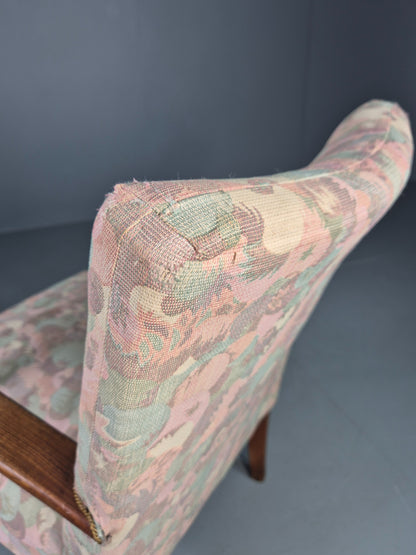 Vintage Danish Lounge Chair 1960s Mid Century Design Teak Frame EB12732