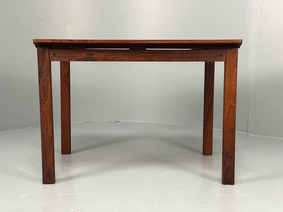 Vintage 1960s Side Table By Hans Olsen Sweden Green Leather Top EB11186